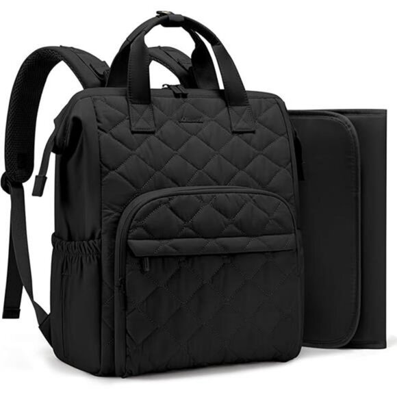 Mini Diaper Bag Backpack Baby Travel Bag with Changing Pad Stroller Straps - Picture 7 of 7